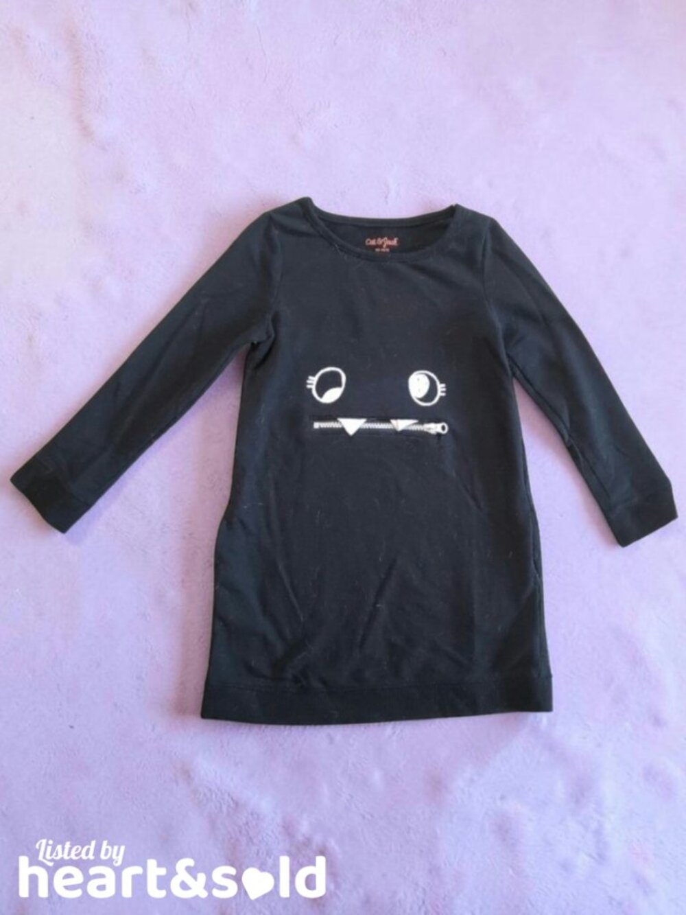 Girls Cat & Jack Monster Sweatshirt Dress